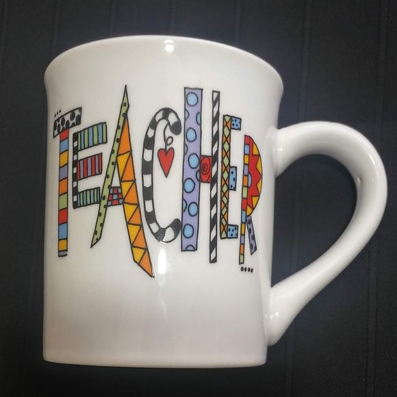 NEW Terrific Teacher White Ceramic Mug Cup - Picture 1 of 5